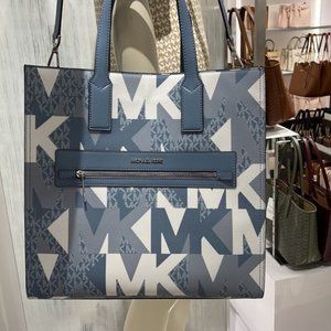 Michael Kors Kenly Large NS Tote Chambray Multi